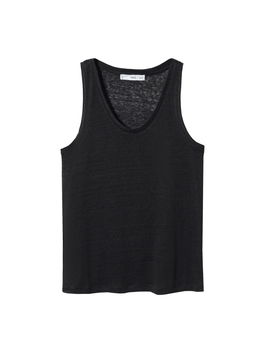 MANGO Top 'LINA' negru