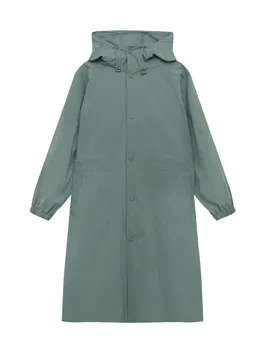 Pull&Bear Palton de primăvară-toamnă verde smarald