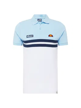 ELLESSE Tricou 'Muccio' bleumarin / albastru deschis / portocaliu / alb murdar