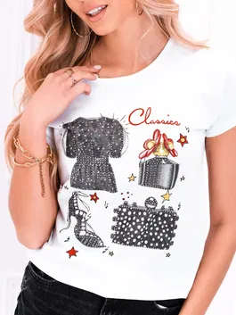 Edoti Women's printed t-shirt SL