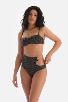 Dagi Bikini Top - Black - Plain