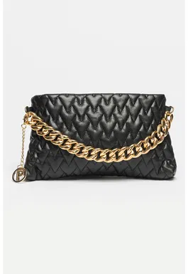 Geanta crossbody cu aspect matlasat