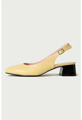 Pantofi slingback de piele Maya