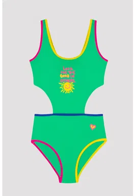 Costum de baie intreg cu decupaje