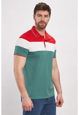 Tricou polo din piqué de bumbac