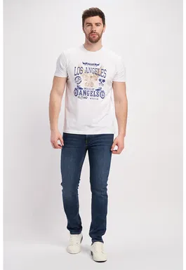 Tricou de bumbac cu imprimeu text