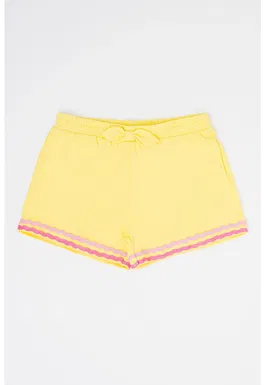 Pantaloni scurti de bumbac cu talie elastica