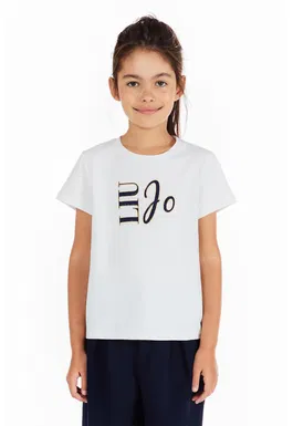 Tricou cu logo si decolteu la baza gatului