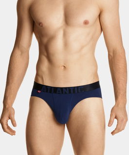Men's sports briefs made of Pima cotton ATLANTIC - dark blue