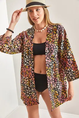 Bianco Lucci Kimono & Caftan - Yellow - Regular fit