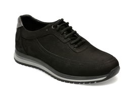 Pantofi OTTER negri, 4161, din nabuc