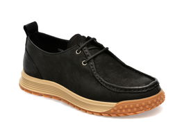 Pantofi OTTER negri, 7006, din piele naturala
