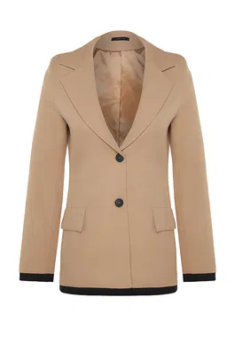 Trendyol Mink Premium Woven Blazer Jacket