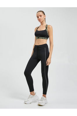Koton Tie Waist Leggings with Ribbon Detail.