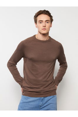 LC Waikiki Crew Neck Long Sleeved Men's Knitwear Sweater