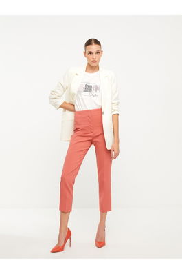 LC Waikiki Women's High Waist Standard Fit Straight Pants