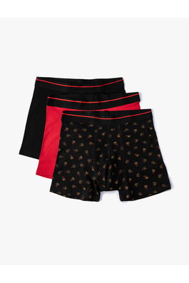 Koton 3-Pack Boxer Set, Multi-Colored Printed