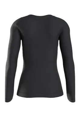 Bluza din amestec de bumbac organic cu decolteu in V
