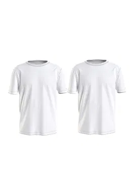 Set de tricouri de casa din amestec de modal cu decolteu rotund - 2 piese