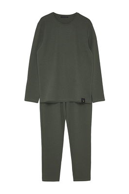 Trendyol Pajama Set - Khaki - Plain