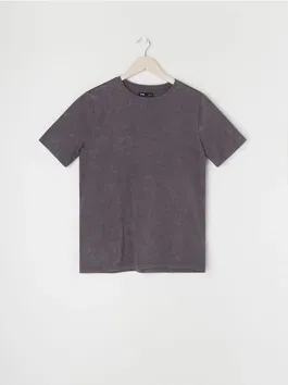 Sinsay - Tricou cu efect tie-dye - gri-închis
