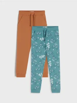 Sinsay - Set de 2 perechi de pantaloni sport jogger - maro
