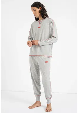 Pijama cu cusaturi contrastante Will