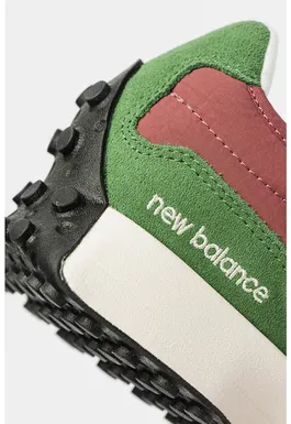 Pantofi sport cu insertii din piele intoarsa 327