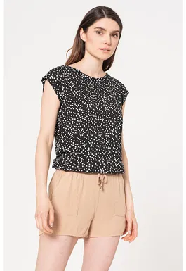 Haily’s - Bluza cu buline si maneci tip aripioara Becky