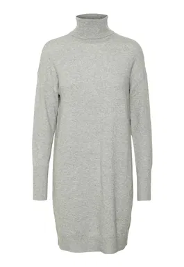Rochie-pulover cu guler inalt