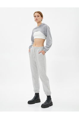 Koton Jogger Sweatpants Tie Waist Cotton Cotton