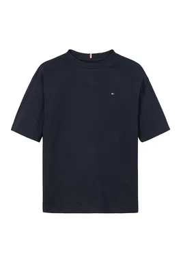 Tricou de bumbac organic cu decolteu la baza gatului