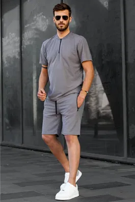 Madmext Smoked Regular Fit Men's Shorts Set 6364