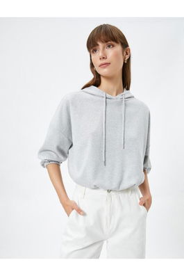 Koton Hoodie & Sweatshirt with Elastic Waist and Ankles.