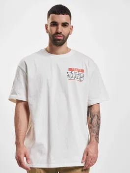 Men's T-Shirt Dangerous DNGRS Name Tag - White