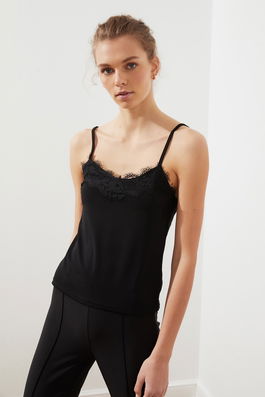 Trendyol Black Lace Detaliu tricotate Atlet