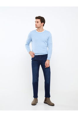 LC Waikiki Crew Neck Long Sleeved Men's Knitwear Sweater