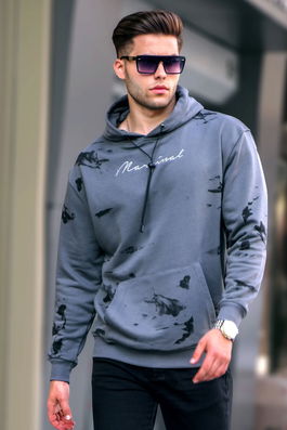Madmext Smoked Printed Men's Sweatshirt 5291