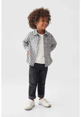 Camasa de bumbac cu model gingham Gabi
