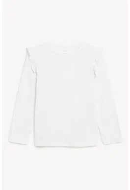 Bluza cu insertii cu volane