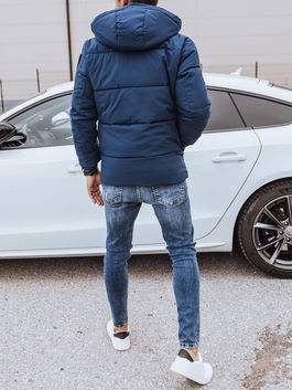 Men's Winter Quilted Jacket, dark blue, Dstreet