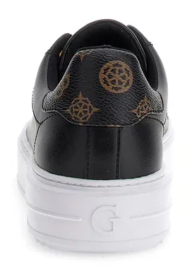Pantofi sport de piele ecologica cu detalii monograma