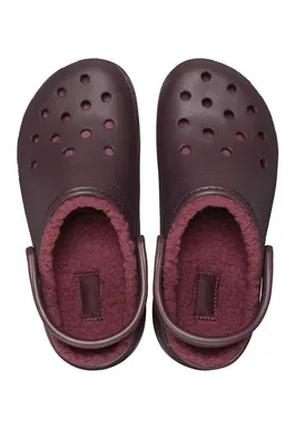 Saboti slingback cu captuseala din blana sintetica
