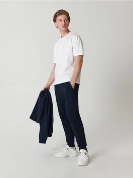 Sinsay - Pantaloni sport jogger - bleumarin