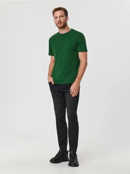 Sinsay - Tricou basic - albastru-verzui