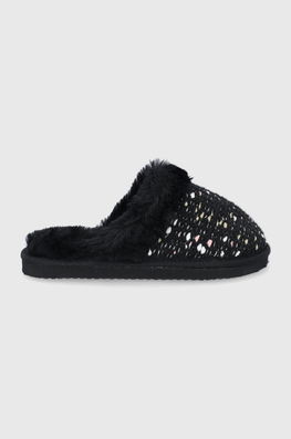 Flip*Flop Papuci de casa culoarea negru Dama