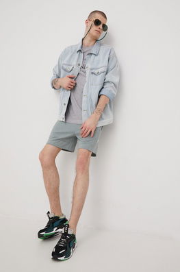Jack & Jones pantaloni scurti barbati, culoarea verde