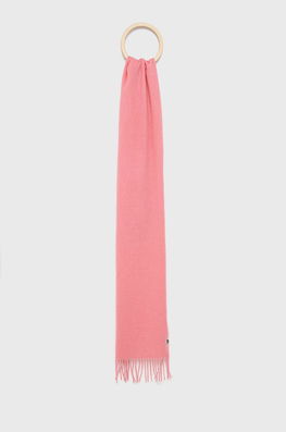 Paul Smith esarfa de lana culoarea roz, neted Dama