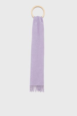 Paul Smith esarfa de lana culoarea violet, neted Dama