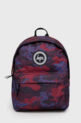 Hype ghiozdan copii Burgundy & Blue Logo Camo Twlg-758 culoarea bordo, mare, modelator , Rucsacuri burgundia Dama